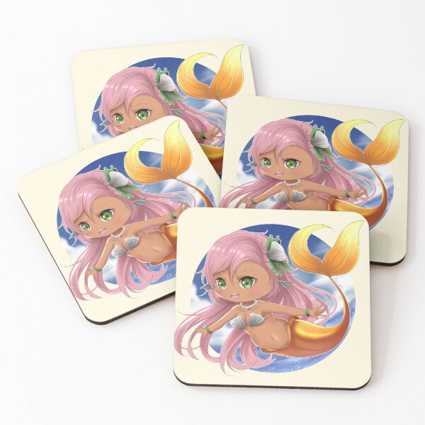 Item preview, CHUBBY MERMAID ♥ You're Merfect Just the Way You Are (cute chibi mermaid) designed and sold by TheMagicCrafter.