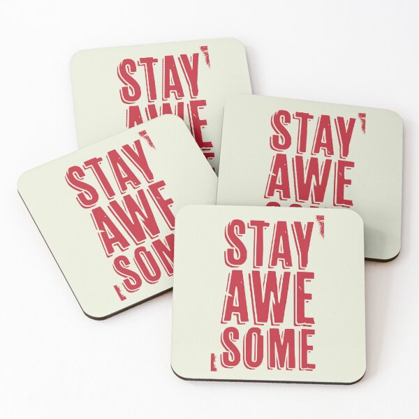 Item preview, Stay Awesome (red) designed and sold by Murder of Crows.