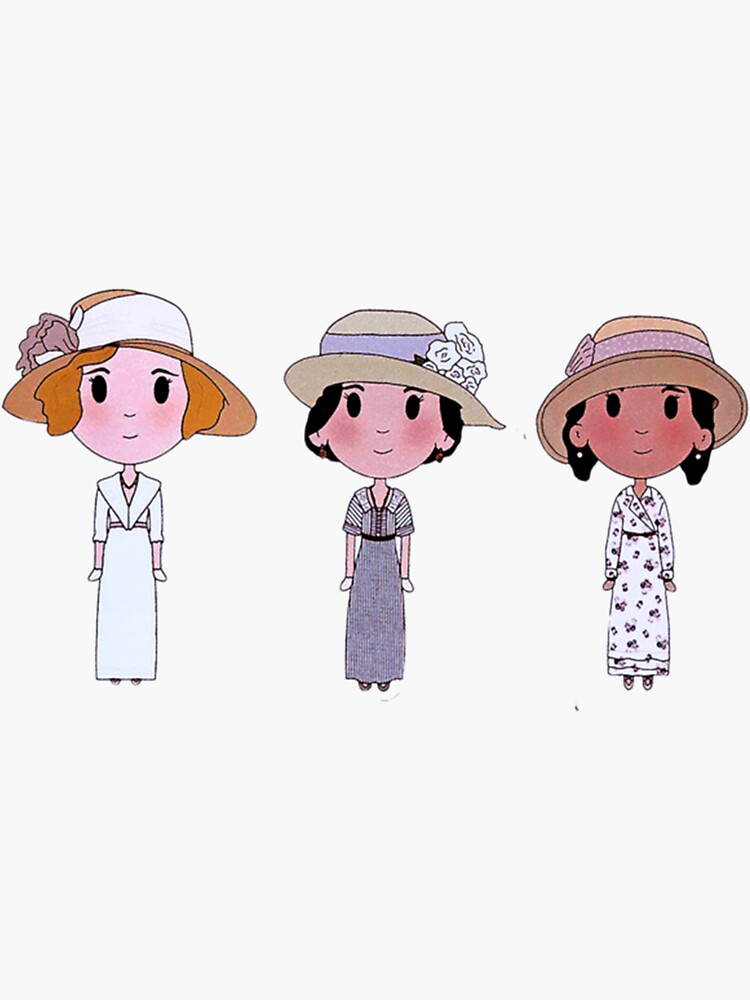 "Daisy Downton Abbey " Sticker for Sale by RiotSqrlPress | Redbubble