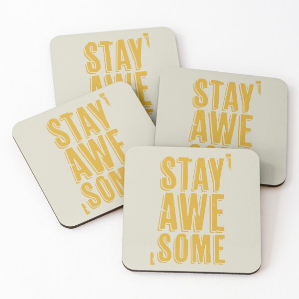 Item preview, Stay Awesome (yellow) designed and sold by Murder of Crows.