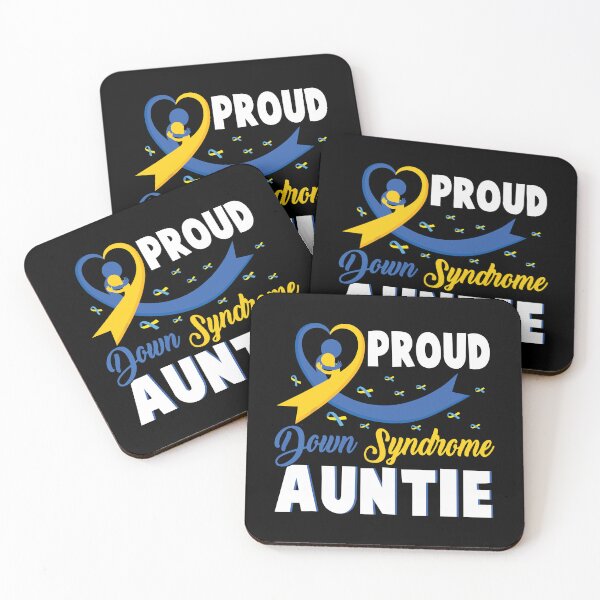 Item preview, Proud Down Syndrome Auntie T21 World Down Syndrome Awareness Day Ribbon designed and sold by ecomdesign.