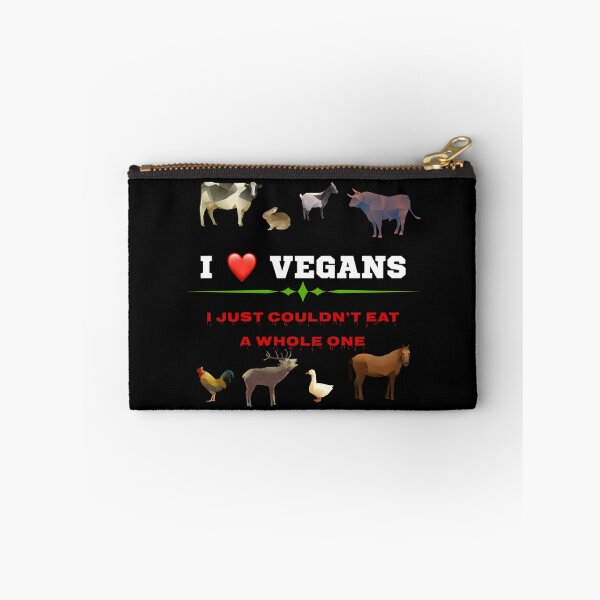 Item preview, I LOVE VEGANS, Not vegan friendly and I suppose not really animal friendly. designed and sold by enigma3a.