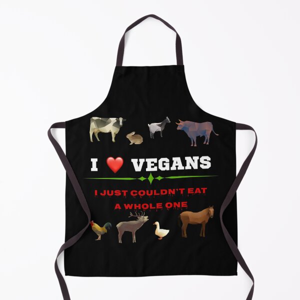 Item preview, I LOVE VEGANS, Not vegan friendly and I suppose not really animal friendly. designed and sold by enigma3a.