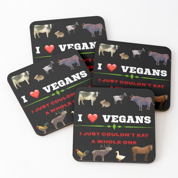 Item preview, I LOVE VEGANS, Not vegan friendly and I suppose not really animal friendly. designed and sold by enigma3a.