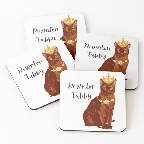 Item preview, Downton Abbey Spoof Tabby Funny Cat Burmese Design    designed and sold by RiotSqrlPress.