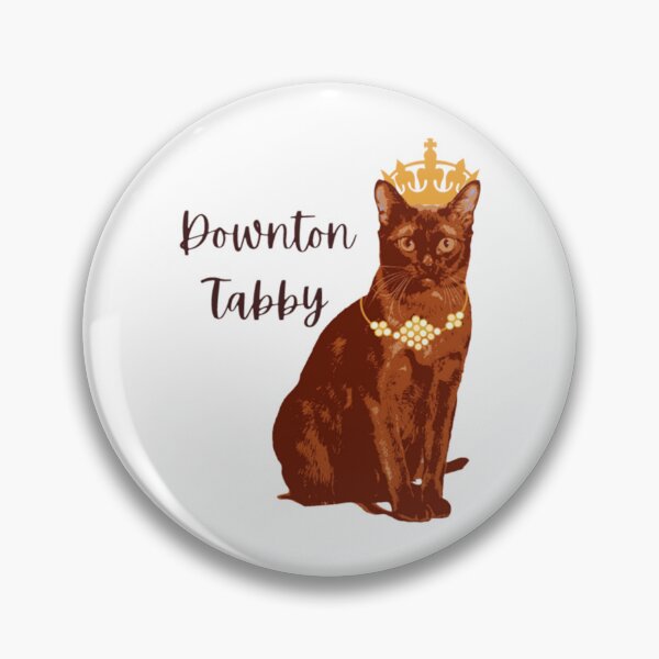 Item preview, Downton Abbey Spoof Tabby Funny Cat Burmese Design    designed and sold by RiotSqrlPress.