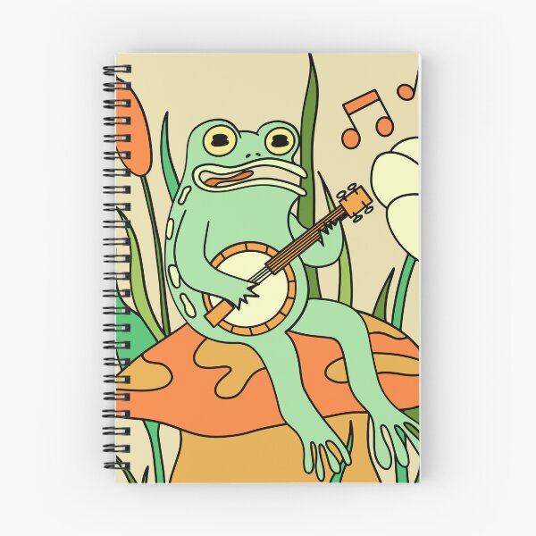 Item preview, Frog Playing Banjo On Mushroom designed and sold by mrkedi123.