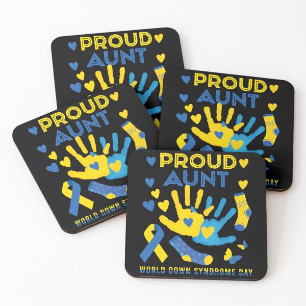 Item preview, Proud Down Syndrome Auntie T21 World Down Syndrome Awareness Day Ribbon designed and sold by ecomdesign.