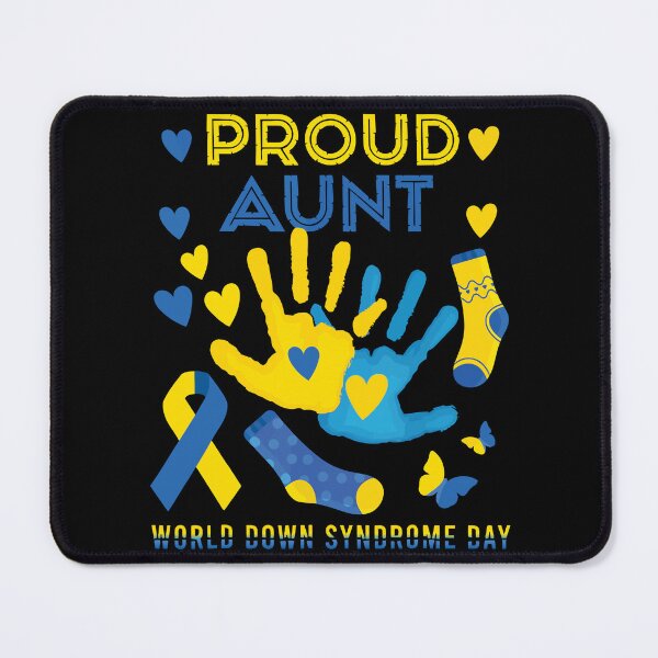 Item preview, Proud Down Syndrome Auntie T21 World Down Syndrome Awareness Day Ribbon designed and sold by ecomdesign.