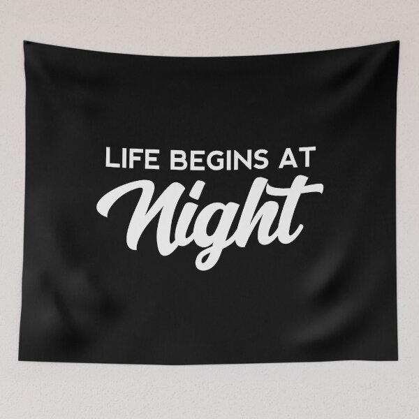 Item preview, Life begins at night  designed and sold by yoshra.