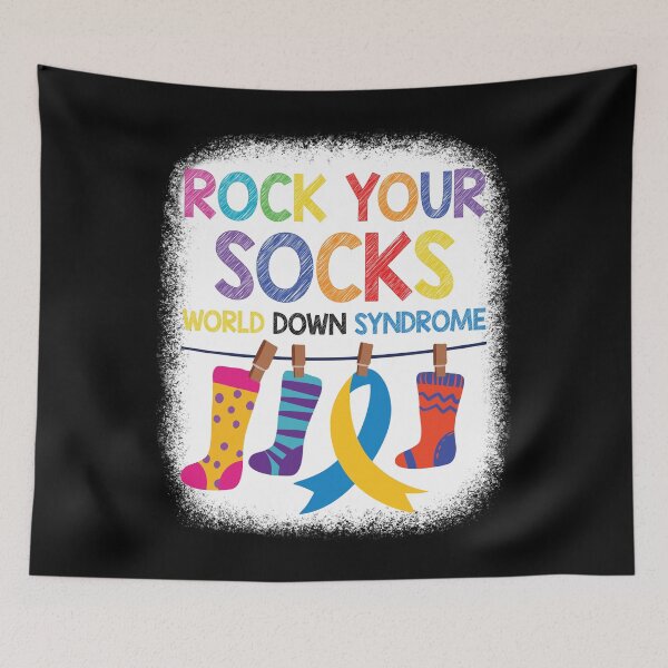 Item preview, Rock Your Socks World Down Syndrome Day T21 Ribbon down syndrome gift designed and sold by ecomdesign.