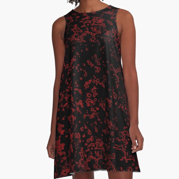 Red Granite A-Line Dress