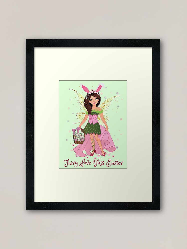 Alternate view of Gigi's Fairy Love This Easter™ Framed Art Print