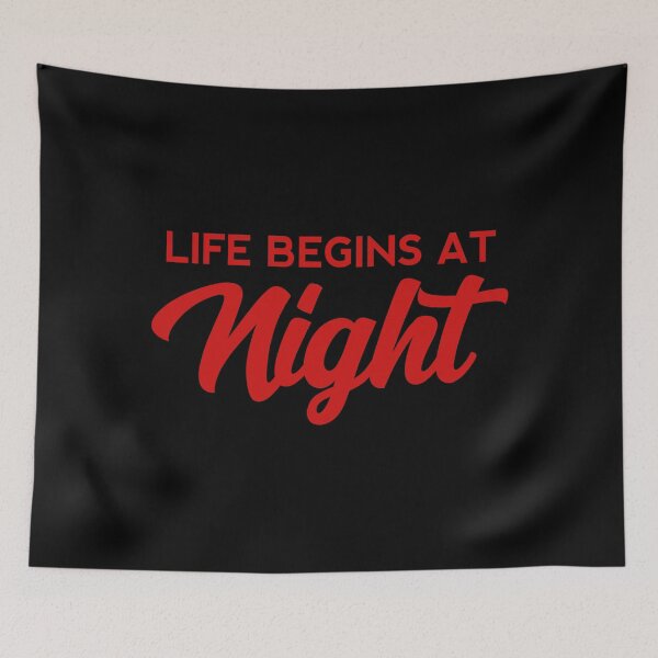 Item preview, Life begins at night  designed and sold by yoshra.