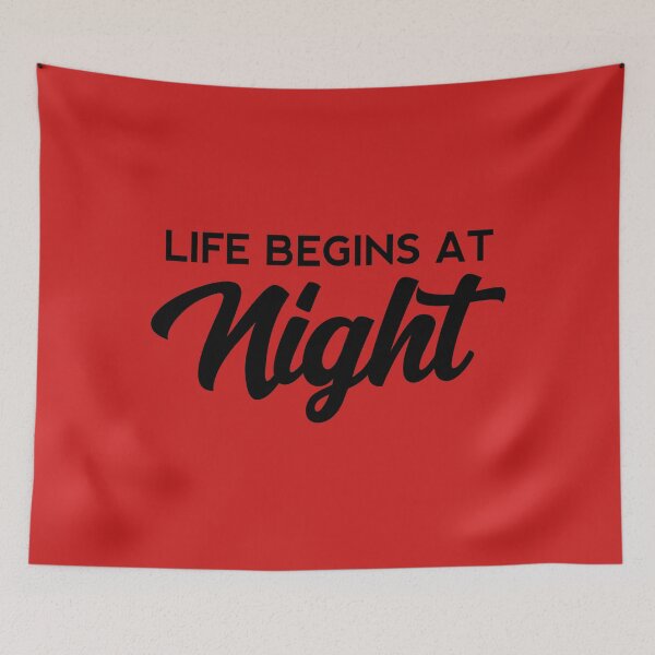 Item preview, Life begins at night  designed and sold by yoshra.