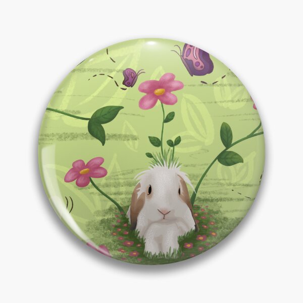 Item preview, Flowerhead Bunny Pattern designed and sold by Anonymous Badger.