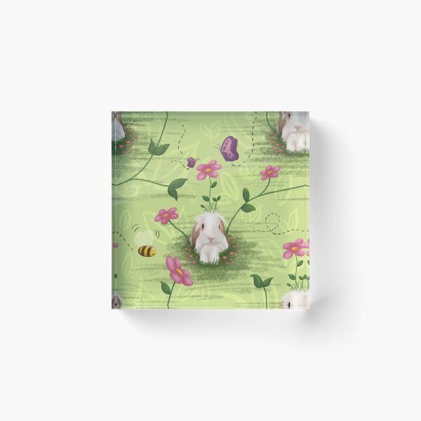 Item preview, Flowerhead Bunny Pattern designed and sold by Anonymous Badger.