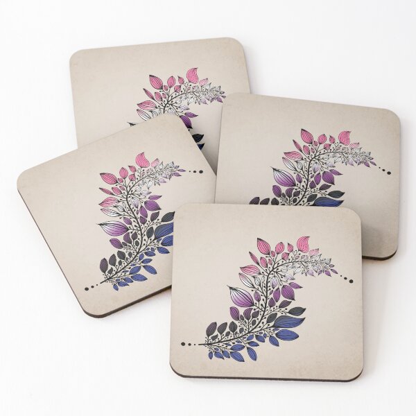 Item preview, Subtle Genderfluid Colored Leaves designed and sold by Juno Juniper.