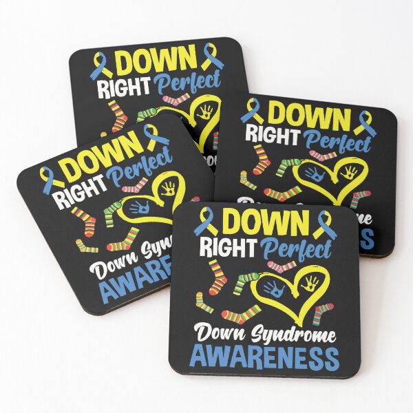 Item preview, Down Right Perfect World Down Syndrome Day T21 Ribbon down syndrome gift designed and sold by ecomdesign.