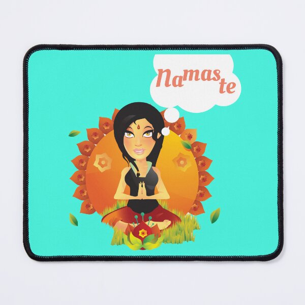 Item preview, Desi girl saying namaste designed and sold by atktdesigns.