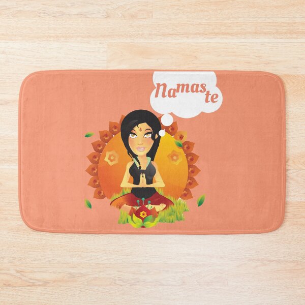 Item preview, Desi girl saying namaste designed and sold by atktdesigns.