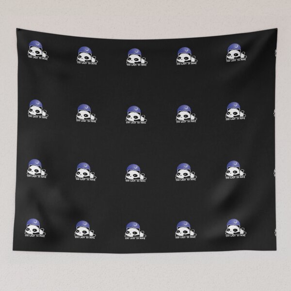 Item preview, funny panda design,Too Lazy To Move panda,panda designed and sold by storefamily ★★★★★.