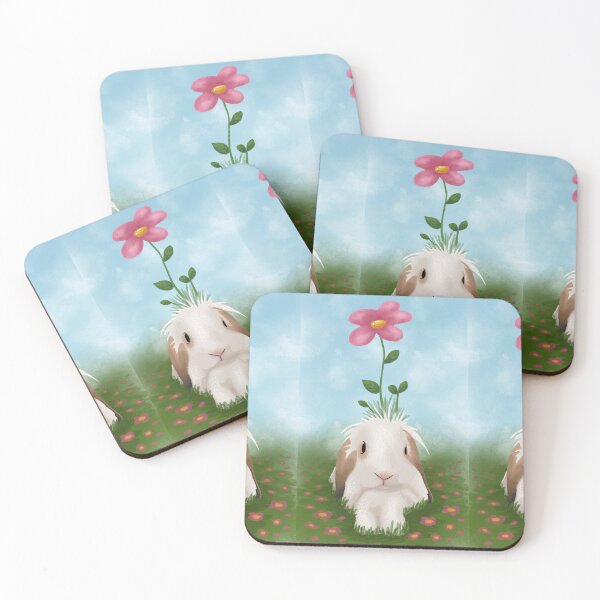 Item preview, Flowerhead Bunny w/ background designed and sold by Anonymous Badger.