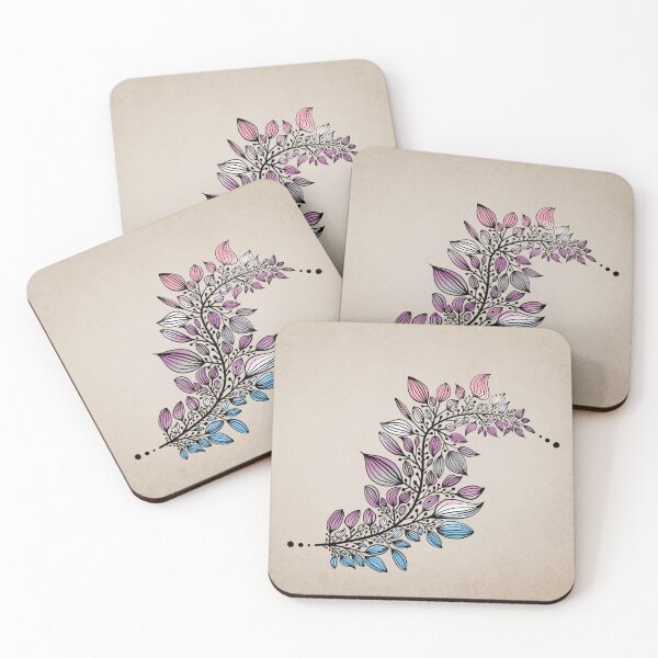 Item preview, Subtle Intergender Colored Leaves designed and sold by Juno Juniper.