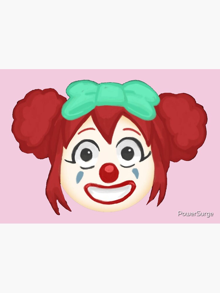 "Clown Girl Emoji" Poster for Sale by PowerSurge | Redbubble