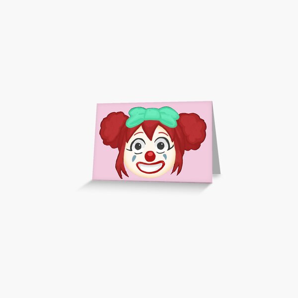 "Clown Girl Emoji" Greeting Card by PowerSurge | Redbubble