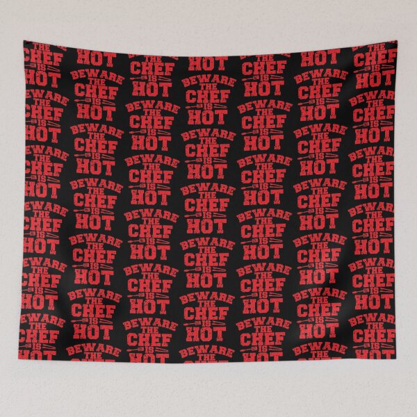 Item preview, Beware the chef is HOT! (distressed) designed and sold by jazzydevil.
