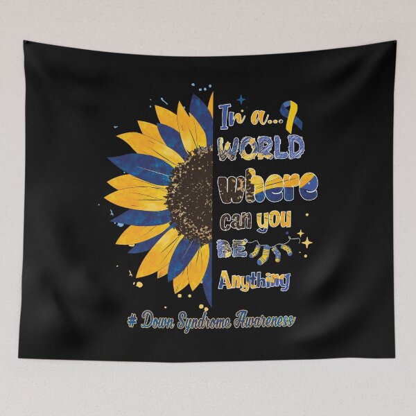Item preview, In A World Where You Can Be Anything World Down Syndrome Day T21 Ribbon gift designed and sold by ecomdesign.