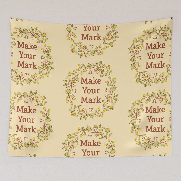 Item preview, Make your Mark (with flower wreath) designed and sold by jazzydevil.