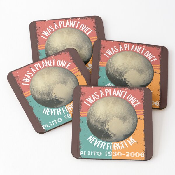 Item preview, Never Forget Pluto Retro Style Funny Space Science designed and sold by MacAndMoose.