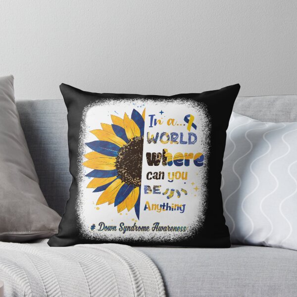 Item preview, In A World Where You Can Be Anything World Down Syndrome Day T21 Ribbon gift designed and sold by ecomdesign.