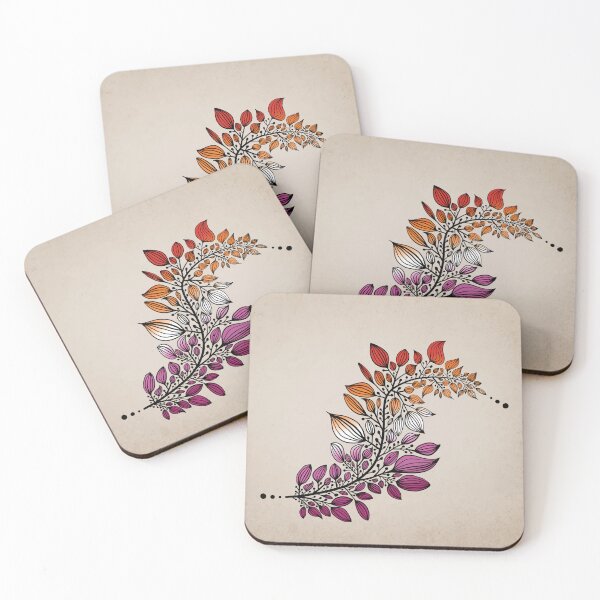 Item preview, Subtle Lesbian Colored Leaves designed and sold by Juno Juniper.
