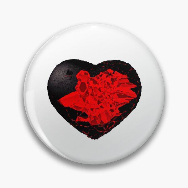 Item preview, broken black heart designed and sold by ARTDAMPLUS.