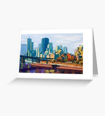 GTA IV Cityscape, Late Afternoon Greeting Card