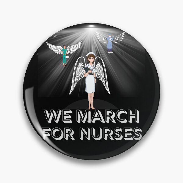 Item preview, We march for nurses designed and sold by JAdotdotDesigns.