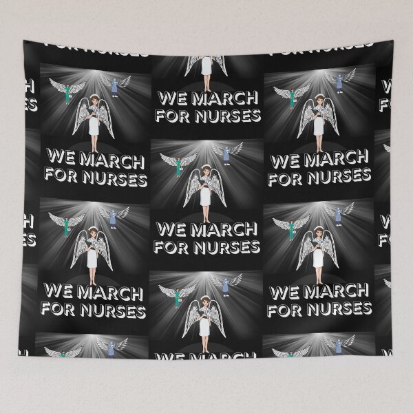 Item preview, We march for nurses designed and sold by JAdotdotDesigns.