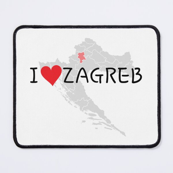 Item preview, "I Love Zagreb" designed and sold by MC Art Studio.