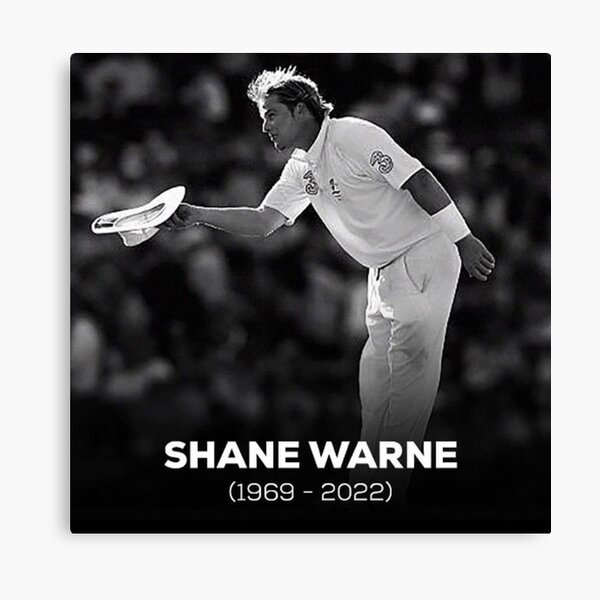Shane Warne 1969-2022 poster Canvas Print