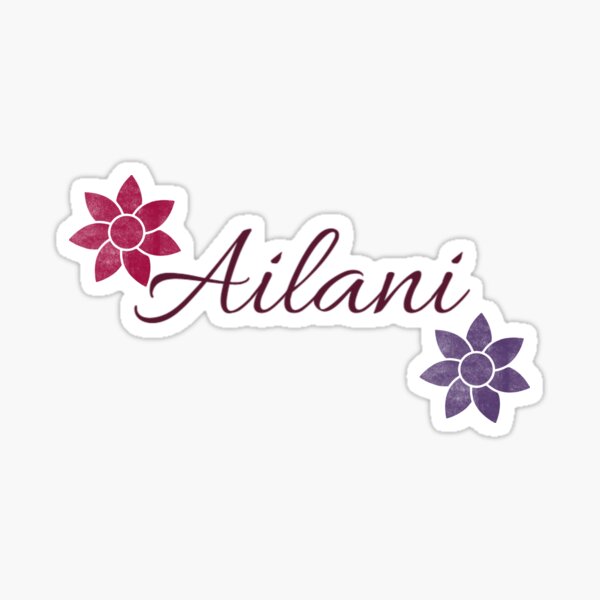 Item preview, Ailani Floral Name Calligraphy Design designed and sold by Cora Gregory.