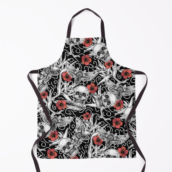 Item preview, Moth, skulls and flowers designed and sold by fakeface.