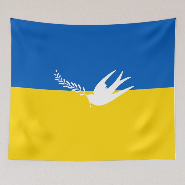 Item preview, Ukrainian Flag Peace Dove - Peace sign designed and sold by Inspirationmotivation.