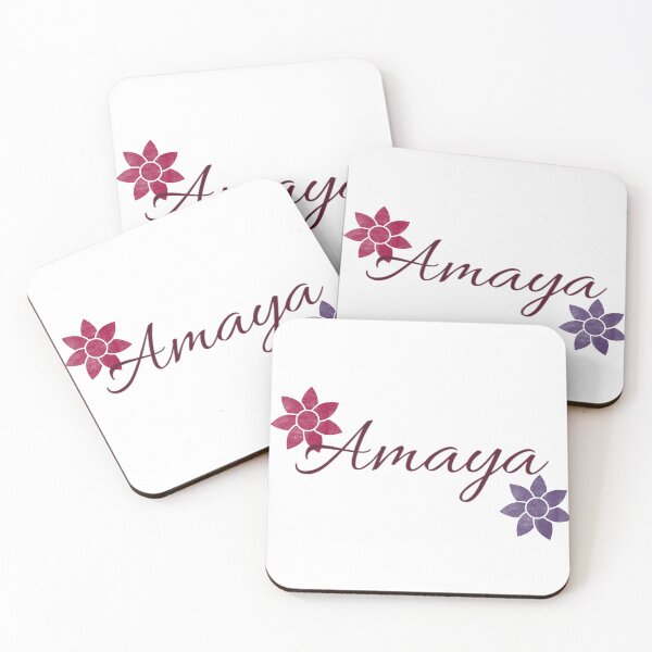 Item preview, Amaya Floral Name Calligraphy Design designed and sold by Cora Gregory.
