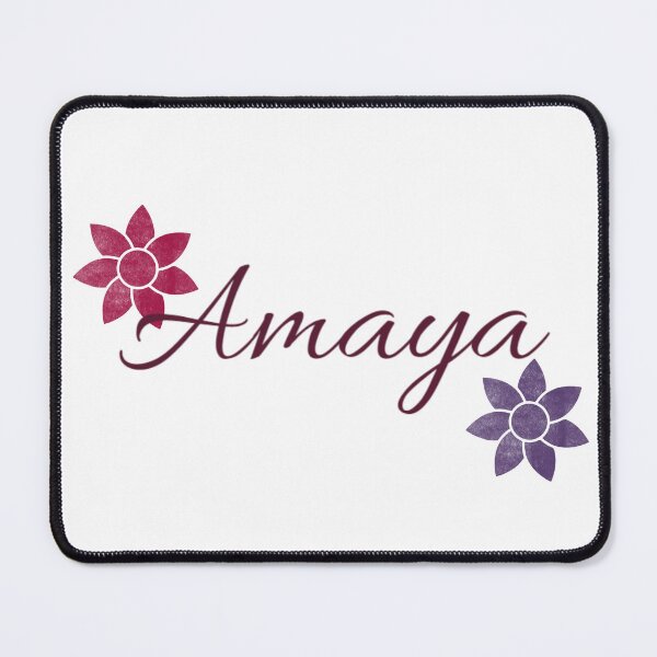 Item preview, Amaya Floral Name Calligraphy Design designed and sold by Cora Gregory.
