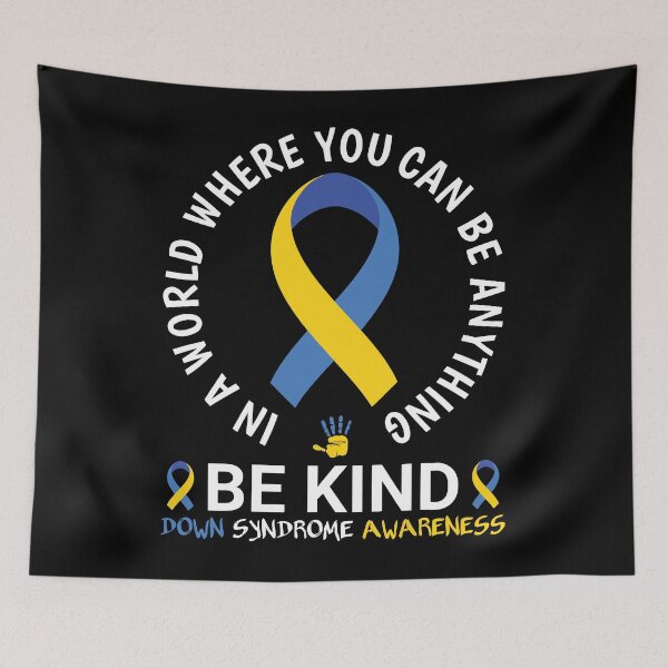 Item preview, Be Kind World Down Syndrome Month T21 Ribbon March 21 gift designed and sold by ecomdesign.