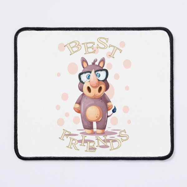 Item preview, Best Friends Rhino Cartoon designed and sold by aventi24.