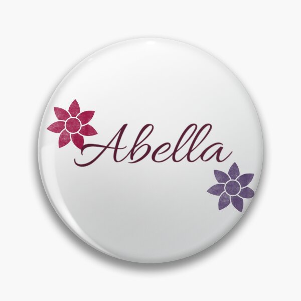 Item preview, Abella Floral Name Calligraphy Design designed and sold by Cora Gregory.